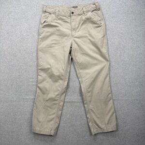 Carhartt Pants Men 36x30* Beige Rugged Flex Rigby Dungaree Relaxed Canvas Work